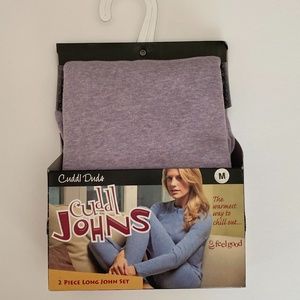 New With Tags (NWT): Cuddl Duds 2 Piece Cotton Long Sleeve Long John Set Size M